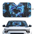 thumbnail image 1 of KUIFORTI Large Windshield Sun Shade for Women, Cute Sea Dolphin Sunshade for Windshield Sun Visors UV Protection Car Window Screens for SUV, Sedan, Van, Hatchback, 1 of 5
