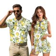 thumbnail image 1 of KUIFORTI Lemon Flower Couple Golf Matching Outfits Matching Couple Golf Shirts Woman Golf Clothing Set with Pocket Built in Shorts Breathable Fabric for Golf,Tennis,Hiking,Running,Gym, 1 of 7