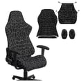 thumbnail image 1 of KUIFORTI Leopard Print Gaming Chair Covers Slipcovers with Armrest Covers Durable Soft Computer Chair Slipcover Set Universal Fit Gaming Chairs Protector for Office and Computer Chairs, 1 of 7