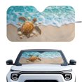 thumbnail image 1 of KUIFORTI Leopard Print Windshield Sunshade Block Heat and Sun UV Rays, Reusable Front Windshield Sun Shade Large Sun Visor for Car- Keeps Your Vehicle Cool - Easy to Storage, 1 of 6