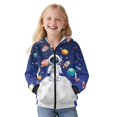 thumbnail image 1 of KUIFORTI Little Astronaut Cute Hoodies for Girls 8-10 Fleece-Lined Breathable Lined Zip Up Hooded Sweatshirts Soft Full Casual Long Sleeve Jacket for Outdoor Activity, 1 of 6