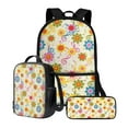 thumbnail image 1 of KUIFORTI Lunch Bag Ice Packs Printed Pencil Bag Handbag Purse Backpack Shoulder Bag with Adjustable Strap, Floral Musical Note, 1 of 7