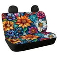 thumbnail image 1 of KUIFORTI Mandala Flower Car Seat Covers Rear Seats Only 2 Pack Back Bench Split Protector Automotive Interior Set Fit for Most Vehicles, 1 of 4