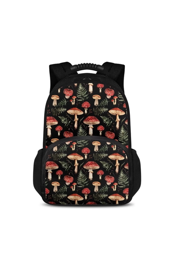 Mushroom Backpack, Work Backpack for Women Men Insulated Cooler Backpack with Lunch Box Compartment, Laptop Bag for Beach Camping Hiking Travel Daypack