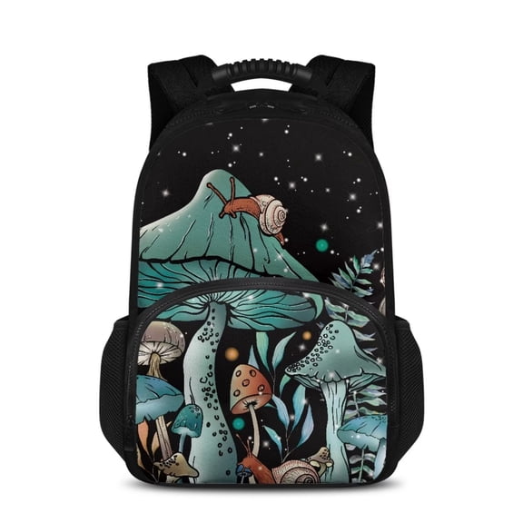 KUIFORTI Mushroom Backpack with Lunch Box Compartment College Backpacks for School Bookbags Large Travel Rucksack Laptop Cooler Backpack