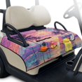 thumbnail image 1 of KUIFORTI Palm Tree Golf Cart Seat Covers Golf Cart Seat Towel Blanket with 4 Front Pockets & Nonskid Bottom Washable Suitable Club Car and More 2 Person Seats Golf Carts Polyester, 1 of 7