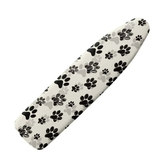 KUIFORTI Paw Print Ironing Board cover 15 x 54 Heavy Duty Iron Board Covers Standard Size Padding Decorative Covers for Most Iron Boards Ironing Pad Cover