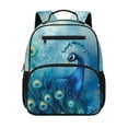 thumbnail image 1 of KUIFORTI Peacock Toddler Backpack for Girls Kids School Bag with Multiple Organizer Pockets Fashion Adjustable Straps for Preschool Kindergarten Back to School Gifts, 1 of 7