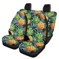 thumbnail image 1 of KUIFORTI Pineapple Automobile Seat Cover Sets 4Pcs Front Seat Protector Carseat Rear Split Bench Cover Universal Vehicle Seat Protector for Auto Truck Van SUV, 1 of 7