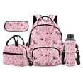 thumbnail image 1 of KUIFORTI Pink Axolotl Backpack with Lunchbox Set 4Pcs Lightweight Girls School Bag with Pencil Pouch Water Bottle Sleeve for Teens Elementary Middle School Daily Use, 1 of 7