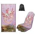 thumbnail image 1 of KUIFORTI Pink Axolotl Car Seat Cover Protector Front Seats Athletic Running Towel Seat Portable Quick-Dry for Gym Outdoor Sport, Picnic, Beach, Pet Dog Travel Auto Accessories, 1 of 7