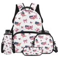 thumbnail image 1 of KUIFORTI Pink Bow Horse Backpack for Girls Boys Kid Backpack Set 4Pcs Bookbag with Lunch Box for Elementary Primary Middle School Students Back to School Essentials Gifts, 1 of 7