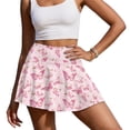 thumbnail image 1 of KUIFORTI Pink Butterfly Womens Skort Tennis Skirt with Pocket Soft Women's High Waisted Athletic Golf Skorts Skirts Stretchy Breathable Golf Clothes Athletic Outfits for Tennis Running, 1 of 7