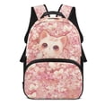 thumbnail image 1 of KUIFORTI Pink Cat Children's Backpack 17 Inch Polyester Kids School Bag Large Capacity Girls Bookbag for Elementary Primary Middle Back to School Gifts, 1 of 7