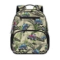 thumbnail image 1 of KUIFORTI Print Tractor Toddler Backpack Boys Kids School Bag with Side Pockets Adjustable Straps Lightweight for Preschool Kindergarten Back to School Essentials Gifts, 1 of 7