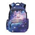 thumbnail image 1 of KUIFORTI Reading Axolotl Girls School Backpack Kids Bookbag Comfortable Multiple Organizer Pockets Lightweight Suitable for Elementary Middle Daily Use, 1 of 7