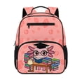 thumbnail image 1 of KUIFORTI Reading Axolotl Toddler Backpack Girls Kids School Bag with Multiple Organizer Pockets Adjustable Straps for Preschool Kindergarten Back to School Gifts, 1 of 7