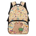 thumbnail image 1 of KUIFORTI Reading Capybara Children's Backpack 17 Inch Lightweight Kids Bookbag with Multiple Pockets for Elementary Primary Middle School Back to School Gifts for Students, 1 of 7