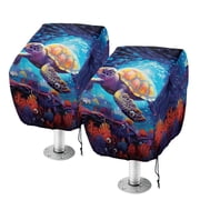 KUIFORTI Red Flower Golf Seat Covers for Cart Easy to Install Universal Travel Sports Golf Cart Accessories Fit for EZGO, Yamaha, Club Car and Other 2-Seat Golf Carts Washable