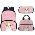 thumbnail image 1 of KUIFORTI School Bags Kawaii Dog Backpack Set with Lunch Tote Bag Pencil Pouch,Cute Dog Backpack for School Bookbag for Girls Picnic Bag 3 Pack Travel Knapsack, 1 of 5