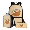 thumbnail image 1 of KUIFORTI Sloth Rainbow Pencil Case Satchel School Bag Large Capacity Lunch Case Tote Bag Backpack Pouch with Zipper Pocket, 1 of 7