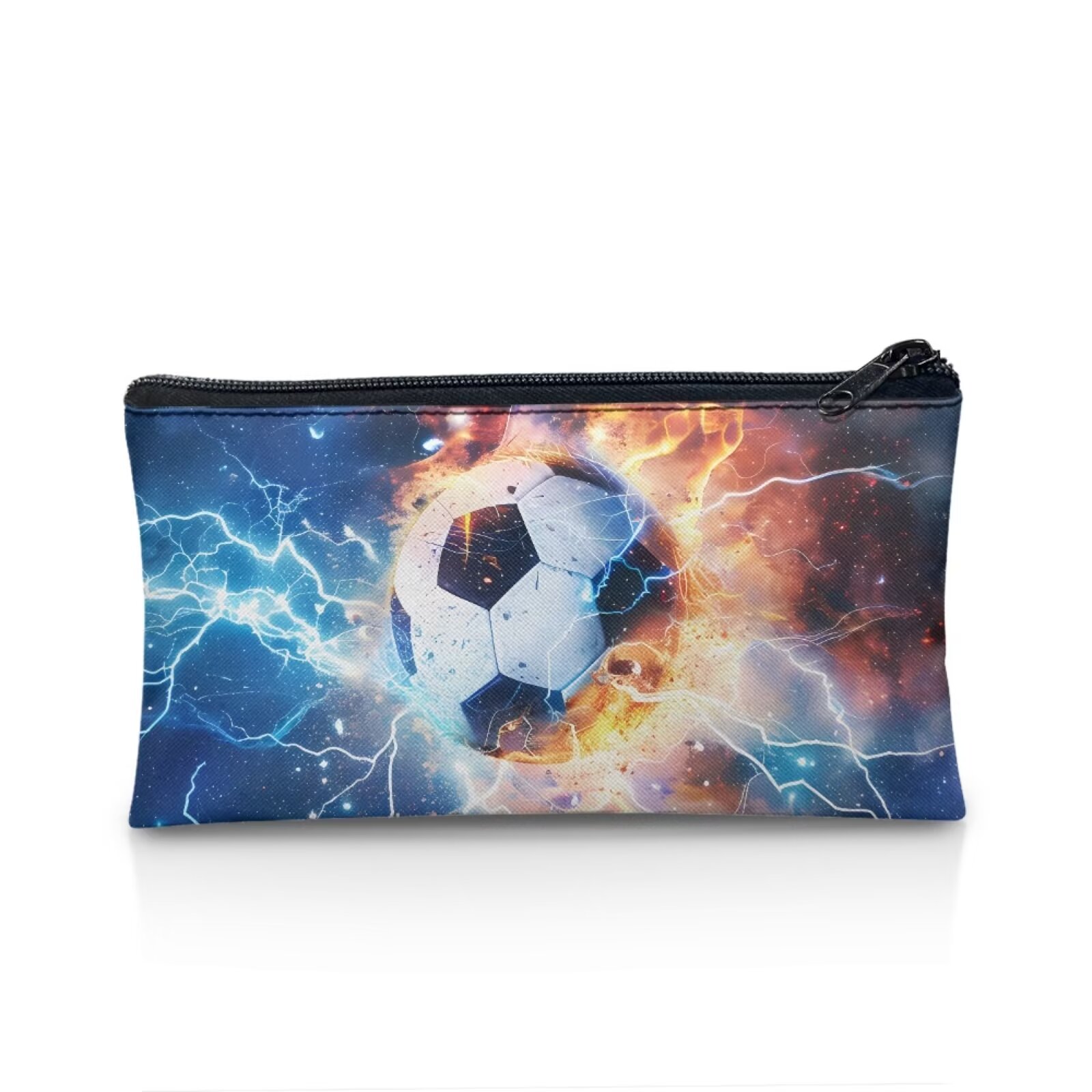 Kids 3-Piece Backpack Set - Soccer Pattern School Bag, Insulated Lunch Bag & Pencil Pouch - View #4