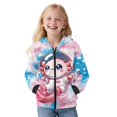 thumbnail image 1 of KUIFORTI Space Axolotl Girls Sweatshirt Hoodie 6-7 Soft Comfortable Zip Up Hoodie Sweatshirt for Girls Fleece-Lined Casual Long Sleeve Jacket for Outdoor Activities, 1 of 6