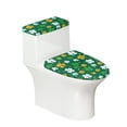 thumbnail image 1 of KUIFORTI St.patricks Day Toilet Seat Cover Washable Toilet Lid Cover Green Leaf Toilet Cover Dust Cover St.patrick's Day Decorations, 1 of 6