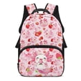 thumbnail image 1 of KUIFORTI Strawberry Axolotl Print Boys Girls Kids Backpack 17 Inch Durable Polyester School Bag with Laptop Compartment for Elementary Middle Back to School Gifts for Students, 1 of 7