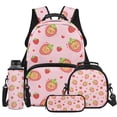 thumbnail image 1 of KUIFORTI Strawberry Capybara Boys Girls School Bag Set 4Pcs with Lunch Box Pencil Pouch Water Bottle Sleeve Lightweight Kids Backpack for Elementary Primary Middle School Student Supplies, 1 of 7