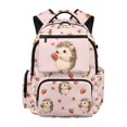 thumbnail image 1 of KUIFORTI Strawberry Hedgehog Print Girls School Bag Kids Bookbag Large Capacity with Adjustable Straps Water Resistant Backpack for Primary Middle School Student, 1 of 7
