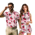 thumbnail image 1 of KUIFORTI Strawberry Matching Couple Tennis Shirts Matching Couple Sport Shirts Woman Golf Clothing Set with Pocket Built in Shorts Quick Dry for Golf,Tennis,Hiking,Running,Gym, 1 of 7