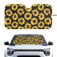 thumbnail image 1 of KUIFORTI Sunflower Car Windshield Sunshade, Car Shades for Front Windows Fun Sunshade, Reflective Polyester Blocks Heat and Sun, Foldable Sun Shield That Keeps Your Vehicle Cool, 1 of 5