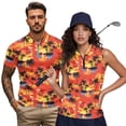 thumbnail image 1 of KUIFORTI Sunset Palm Tree Matching Couple Golf Shirts Racerback Design Golf Tennis Tank Top Soft and Comfortable Machine Washable for Golf,Tennis,Hiking,Running,Gym, 1 of 6