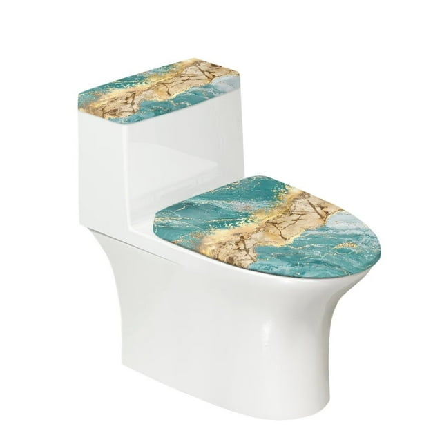KUIFORTI Toilet Cover Set Toilet Lid Cover Tank Covers for Bathroom