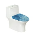 thumbnail image 1 of KUIFORTI Toilet Lid Cover Blue Marble Toilet Seat Cover Protective Cover Washable Toilet Lid Covers for Bathroom Elongated Round Oval,Machine Wash, 1 of 6