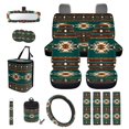 thumbnail image 1 of KUIFORTI Tribal Aztec Car Seat Cover Set Wear-Resistant Set 15 Pcs Full Set Car Accessories All-Season Protection Easy Installation Universal Fit for Vehicles,Cars,Suvs,Vans,Sedans, 1 of 7