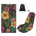 thumbnail image 1 of KUIFORTI Tropical Flower Print Car Cushion Seat Covers Lightweight Automotive Towels Seat Protector Cover Blanket for Cars Outdoor Sport Activities Washable Front Protector, 1 of 7