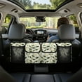 thumbnail image 1 of KUIFORTI Trunk Organizer for Car Women Green Leaf Backseat Car Organizer with 4 Pockets (37.01"*11.8") Oxford Cloth, Make the Trunk of Your Car Look Neat and Tidy, 1 of 6