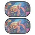 thumbnail image 1 of KUIFORTI Turtle Car Window Shade 2 Pack Cling Sunshade for Car Windows, Baby Side Window Car Sun Shades for Blocking Sun Glare, UV Rays, 1 of 8