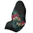 thumbnail image 1 of KUIFORTI Waterproof Car Seat Towel Cover, for Gym Workout Beach Hiking, Non-Slip Washable Universal Fit, Fits Cars, SUVs, Trucks, Turtle Floral Print Front Seat Protector, 1 of 7