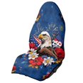 thumbnail image 1 of KUIFORTI Waterproof Car Seat Towel Cover, Washable Patriotic Eagle Workout Seat Protector for Gym,Beach,Hiking,Running Swimming, Fits Most Cars SUVs Trucks, 1 of 7
