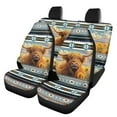 thumbnail image 1 of KUIFORTI Western Highland Cow Car Seat Covers Full Set, Automotive Seat Covers Accessories Breathable Front Car Seat Cover Pack of 4 Car Seat Protector Cushion Pad Mat Easy to Install, 1 of 7