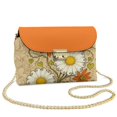 thumbnail image 1 of KUIFORTI White Daisy Leather Cross Body Bag Hard-Wearing Small Shoulder Bag Ladies Handbag Comfortable Trendy Small Bag with Removable Chain for Travel Daypack, 1 of 7