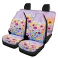 thumbnail image 1 of KUIFORTI Wildflower Car Seat Cover 4 PCS ,Car Front Seats and Rear Bench Cove Universal Vehicle Seats Cushion Pad Mat Automotive Interior Protection Accessories, 1 of 7