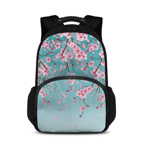 KUIFORTI Work Backpack for Women, Insulated Cooler Backpacks with Lunch Box Compartment, Laptop Backpack Reusable Tote Food Bag for College Beach Camping Picnics Womens Gift, Pink Cherry Blue