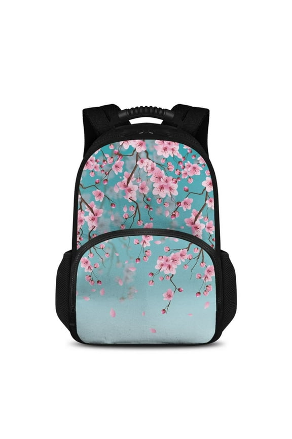 Work Backpack for Women, Insulated Cooler Backpacks with Lunch Box Compartment, Laptop Backpack Reusable Tote Food Bag for College Beach Camping Picnics Womens Gift, Pink Cherry Blue