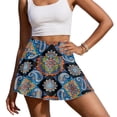 thumbnail image 1 of KUIFORTIMandala Womens Skort Tennis Skirt with Pocket Lightweight Breathable Tummy Control Shorts Pleated Skirts Elastic Summer Clothes for Women Athletic Dressy Casual, 1 of 7