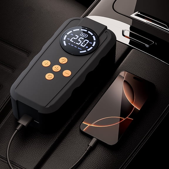 KUKIDSVO 6000A Car Jump Starter with 150PSI Air Compressor 12V Portable Battery Pack for 2.0L Gas