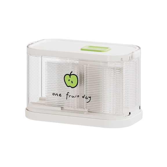 KUKIDSVO Push-Type Fruit Fork Storage Box, Large Capacity Reusable Fork Dispenser for Dessert - Model A